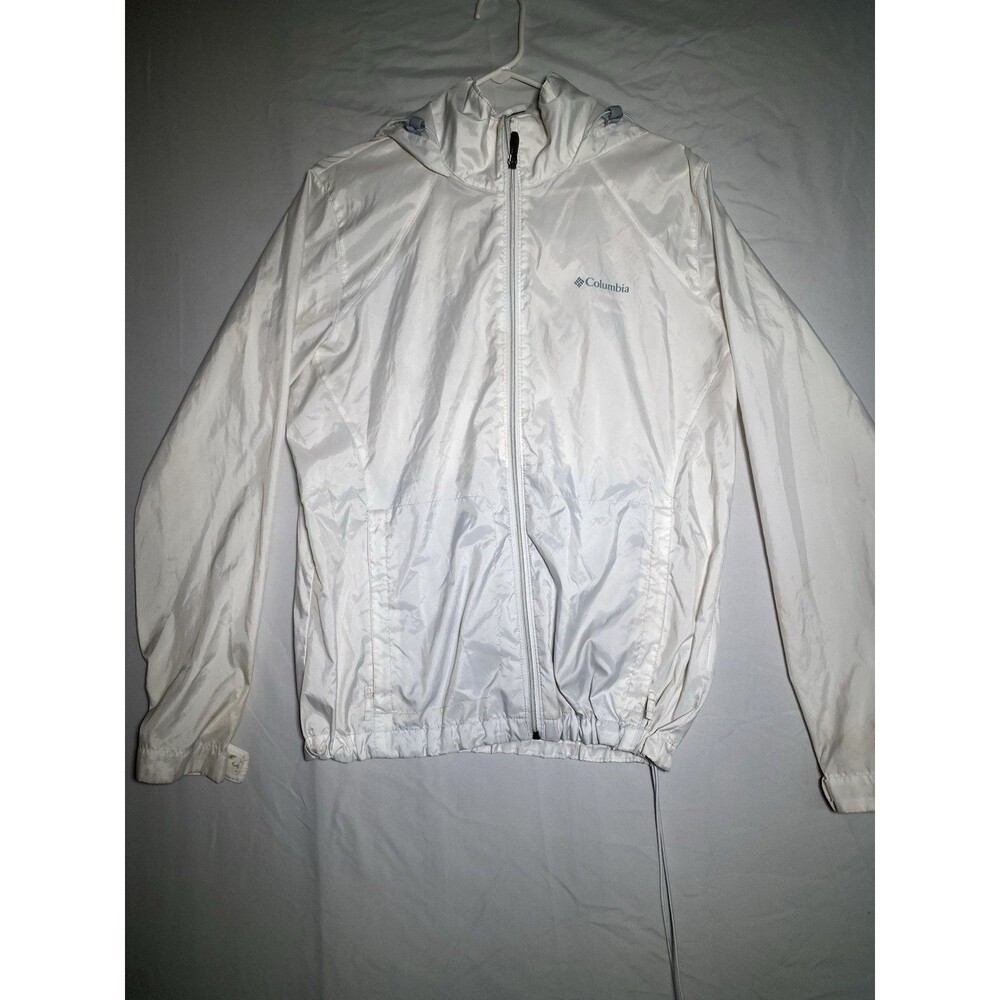 Columbia Lightweight Windbreaker In White Color Size XL